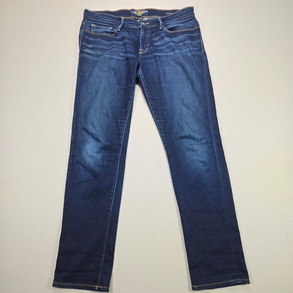 Lucky Brand Cate Stacked Skinny‎ Jeans Womens 8 29 Dark Wash Indigo Blue Denim